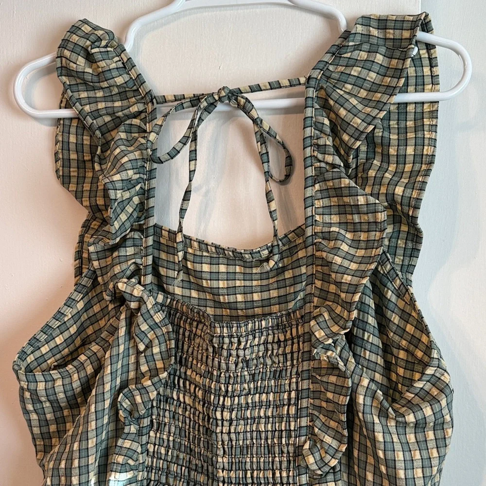 Plaid Ruffle Dress - Picture 4 of 4